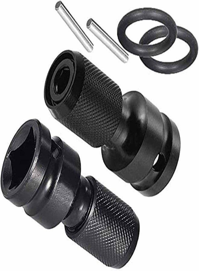 UPTODATETOOLS 2Pcs Universal Adaptive Wrench Adapter Socket Ratchet Torque Wrench Adapter 1/2 Inch Square To 1/4 Inch Hex Ratchet Socket Converter - Image 1